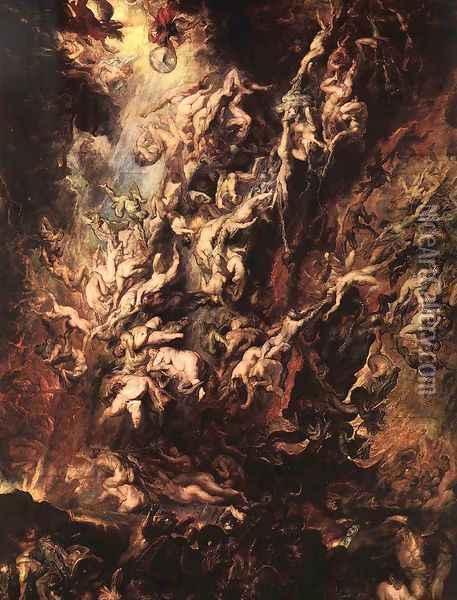 The Fall of the Damned c. 1620 Oil Painting - Peter Paul Rubens