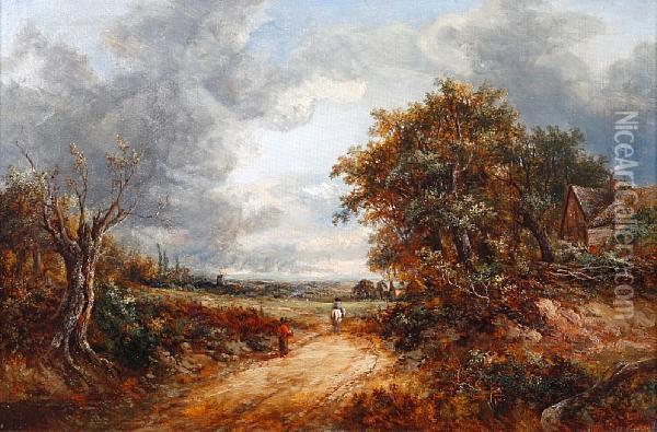 Near Godalming, Surrey Oil Painting - Joseph Thors