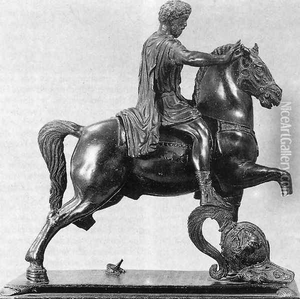 Equestrian statue of Marcus Aurelius Oil Painting - Filarete