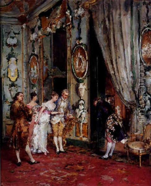 El Palacio Oil Painting - Juan Antonio Gonzalez