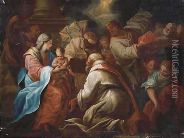 The Adoration of the Magi Oil Painting - Pietro Francesco Guala