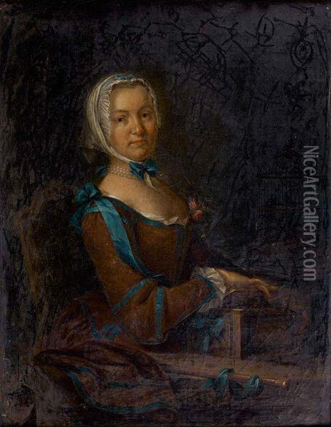 Jeune Femme Montrant Une Marmotte Dans Une Boite Oil Painting - Francois Eisen