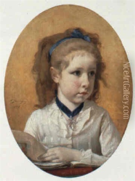 The Young Scholar Oil Painting - Timoleon Marie Lobrichon