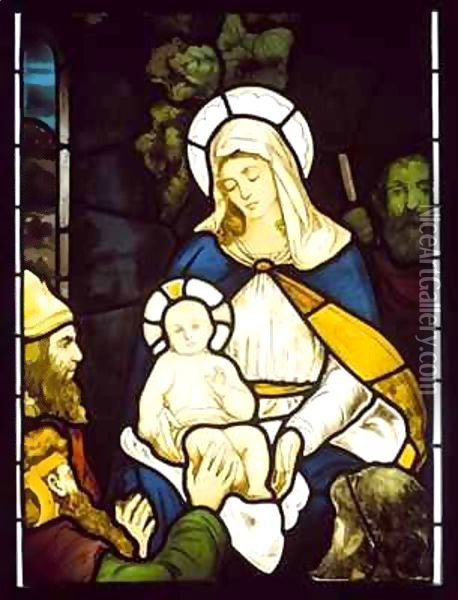 Nativity, possibly from Springburn Parish Church Oil Painting - Robert Anning Bell