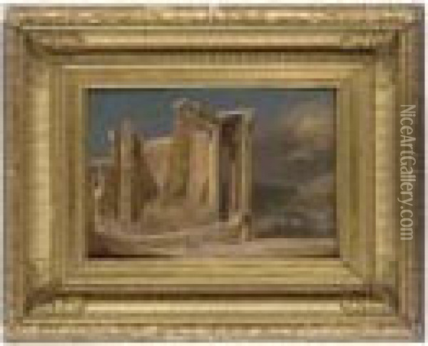 Classical Ruins Oil Painting - Hubert Robert