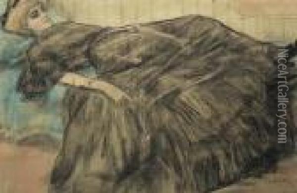 Idle Moments Oil Painting - Leo Gestel