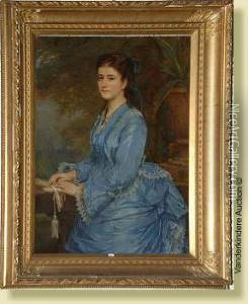 Portrait De Anna Havenith Oil Painting - Karel Ooms