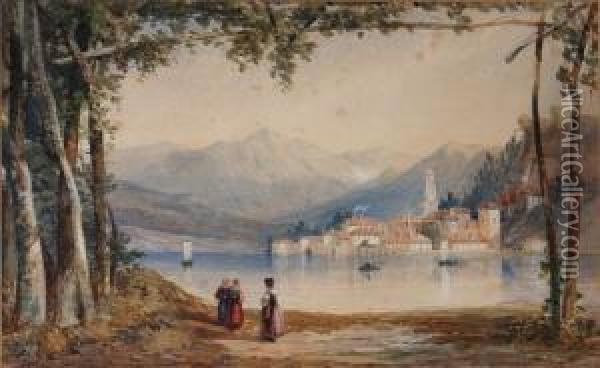 Bellaggio On Lake Como Oil Painting - Edward M. Richardson