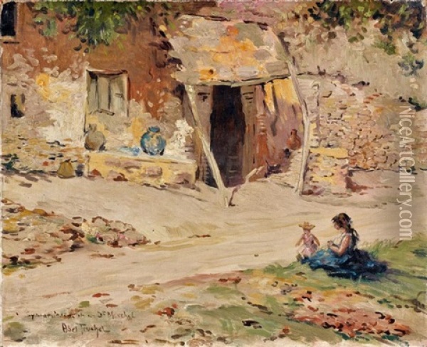 La Ferme Oil Painting - Louis Abel-Truchet