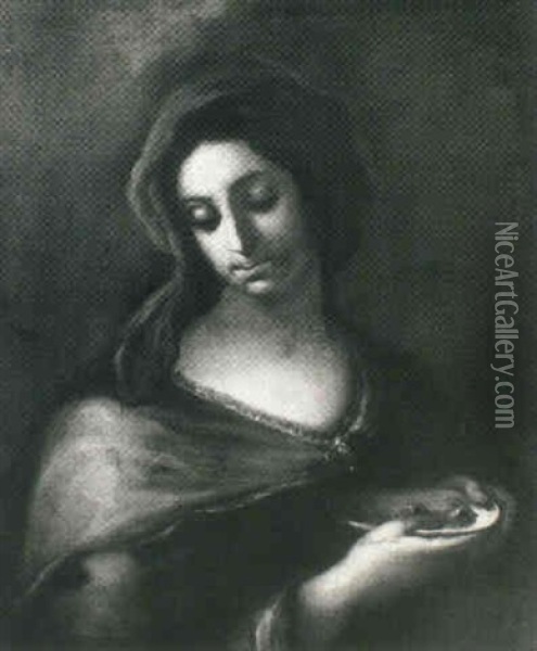 Saint Lucy Oil Painting - Pietro da Cortona