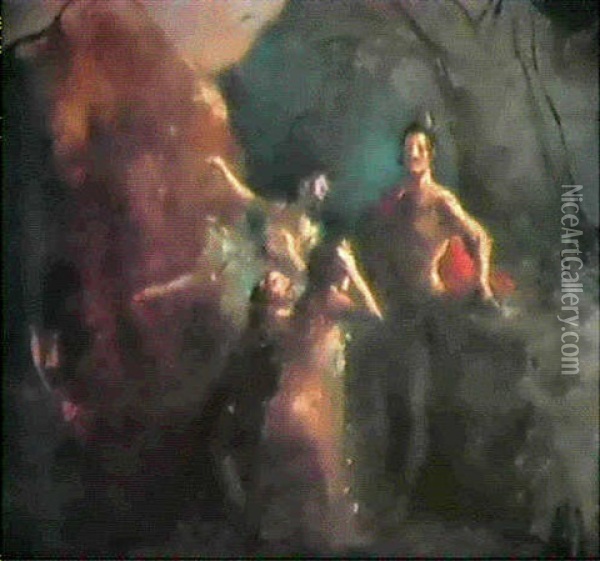 Scene D'opera Oil Painting - Jean-Louis Forain