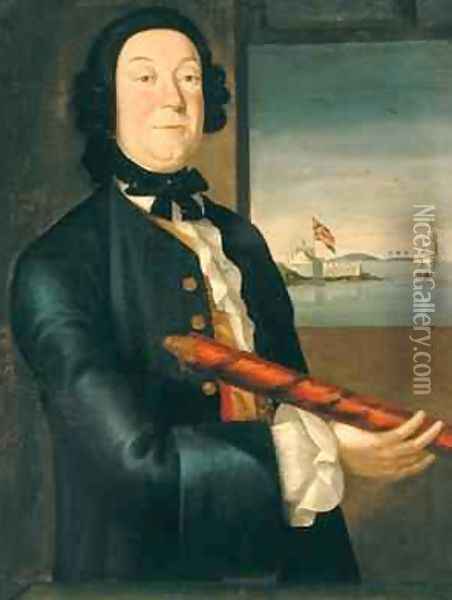 Portrait of John Clarke 1701-64 Oil Painting - John Greenwood