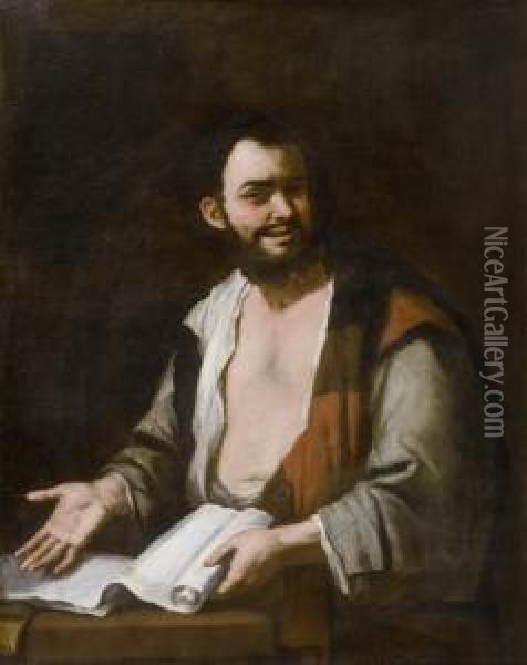 Portrait Of A Philosopher Oil Painting - Luca Giordano