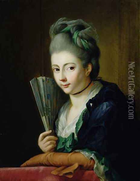 Portrait of the artists daughter Amalie Oil Painting - Johann Heinrich The Elder Tischbein