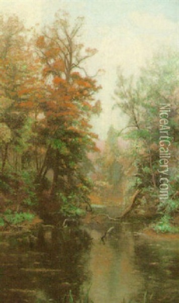 Autumn Gold Oil Painting - Walter H. Goldsmith