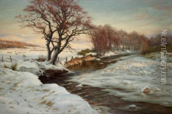 Glowed With The Tints Of Evening Hours Oil Painting - Joseph Farquharson