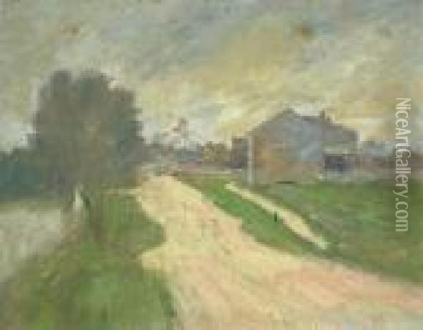 Country Road Oil Painting - Theodore Robinson