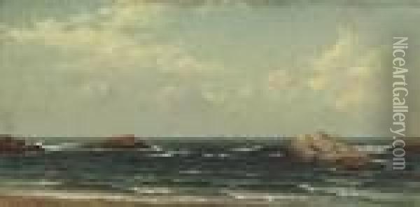 Seascape, Newport, Rhode Island Oil Painting - Alfred Thompson Bricher