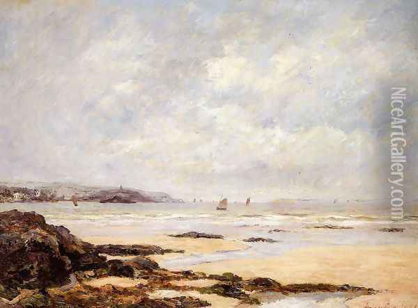 Low Tide at Douarnenez Oil Painting - Maxime Maufra