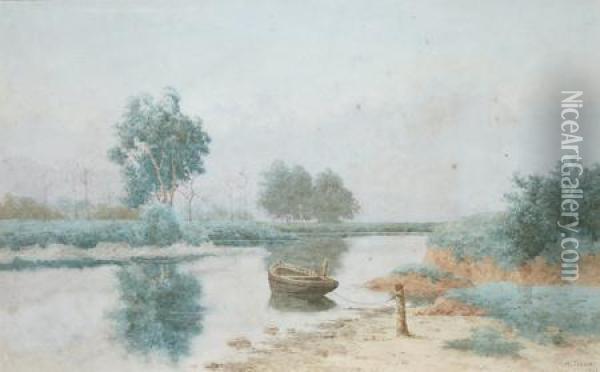 Hawkesbury Scene, Nsw Oil Painting - Henri Tebbitt