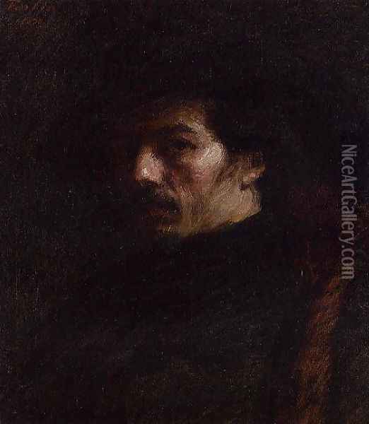 Portrait of Alphonse Legros Oil Painting - Ignace Henri Jean Fantin-Latour