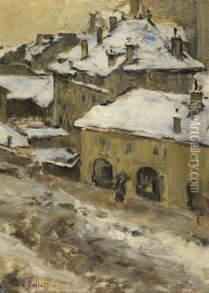 Journee D'hiver Oil Painting - Edouard Vallet