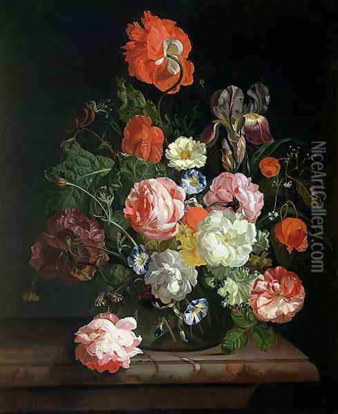 Flower Piece Oil Painting - Rachel Ruysch