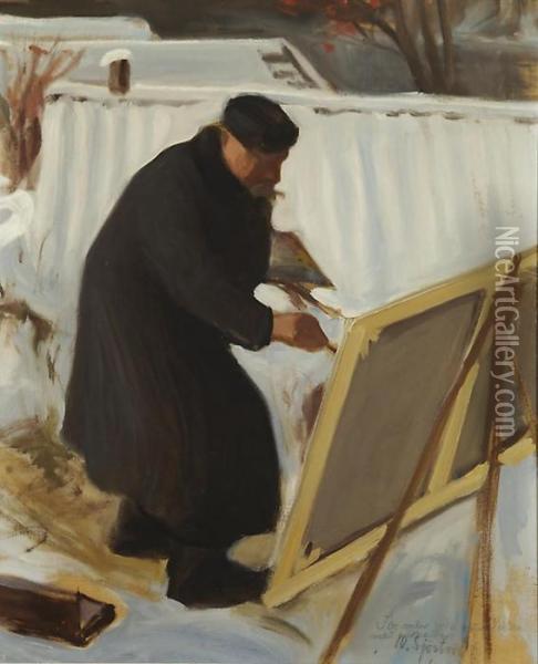 Victor Westerholm Maalaa Oil Painting - Wilho Sjostrom