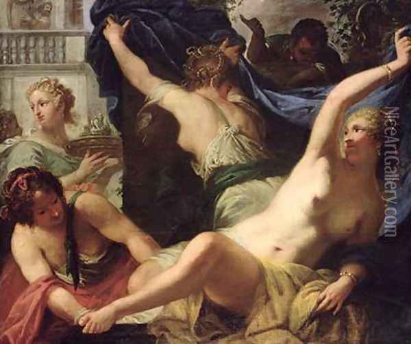 Bathsheba Bathing 1655-70 Oil Painting - Pietro Liberi
