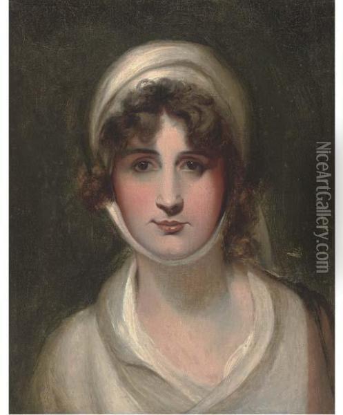 Portrait Of Mary Siddons, Bust-length Oil Painting - Sir Thomas Lawrence
