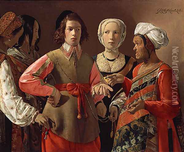The Fortune Teller probably 1630 Oil Painting - Rosa Bonheur