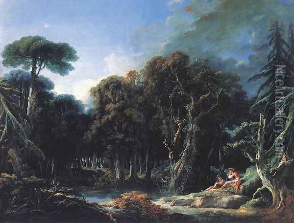 The Forest 1740 Oil Painting - Francois Boucher