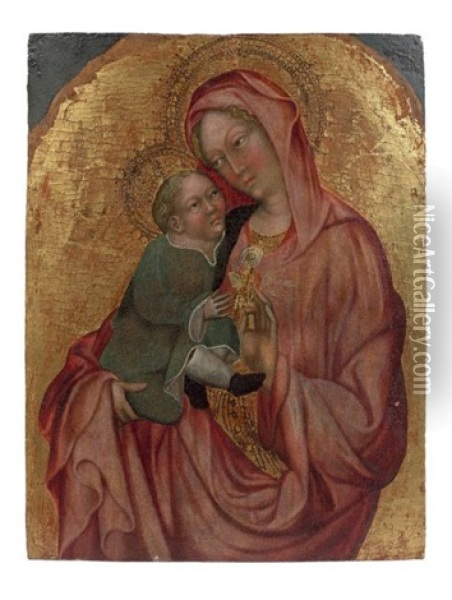 La Vierge A L'enfant Oil Painting - Michele Giambono
