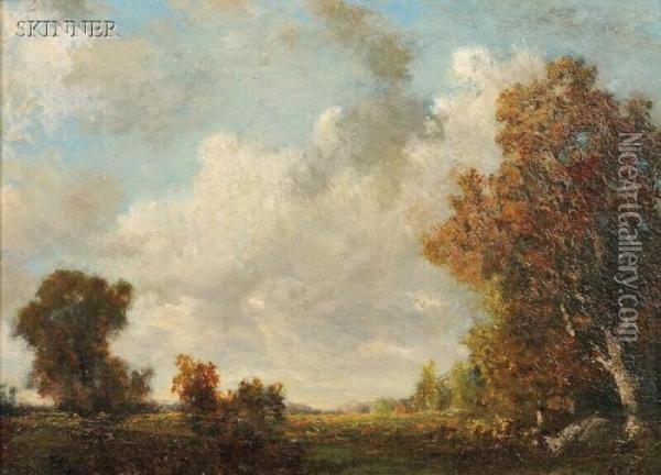 Meadow With Clouds And Sun Oil Painting - Alexander Helwig Wyant