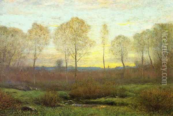 Dawn - Early Spring Oil Painting - Dwight William Tryon
