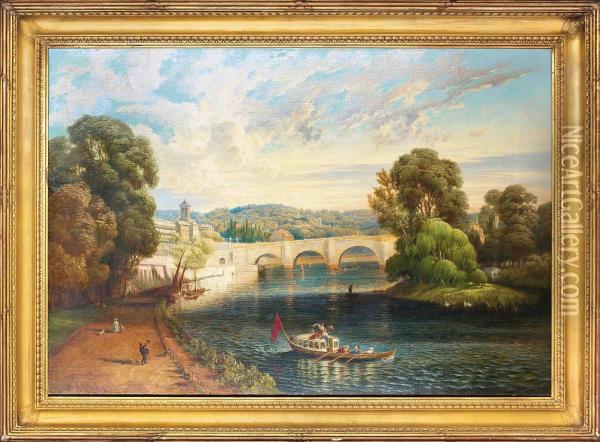 Richmond Bridge, London Oil Painting - Edward Henry Holder