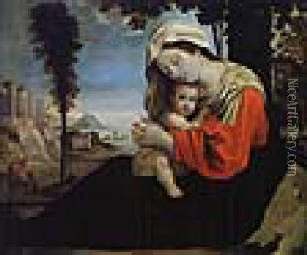 Vierge A L'enfant Oil Painting - Jan Van Scorel