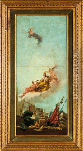 Allegoria Oil Painting - Giuseppe Ponga