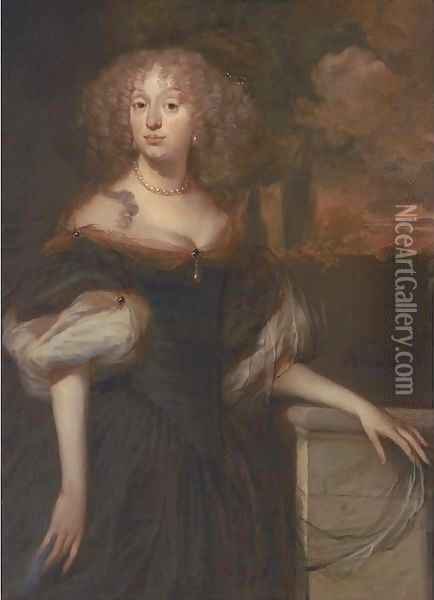 Portrait of a lady Oil Painting - Pieter Van Anraadt