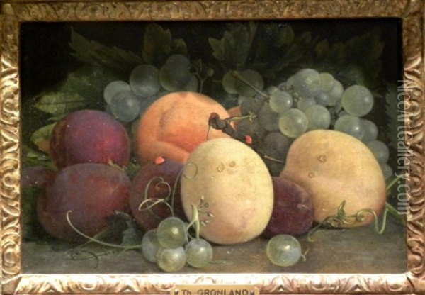 Nature Morte Aux Coccinelles Oil Painting - Theude Groenland