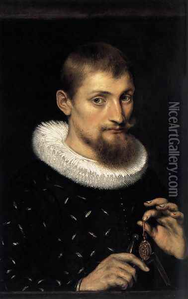 Portrait Of A Man Oil Painting - Peter Paul Rubens