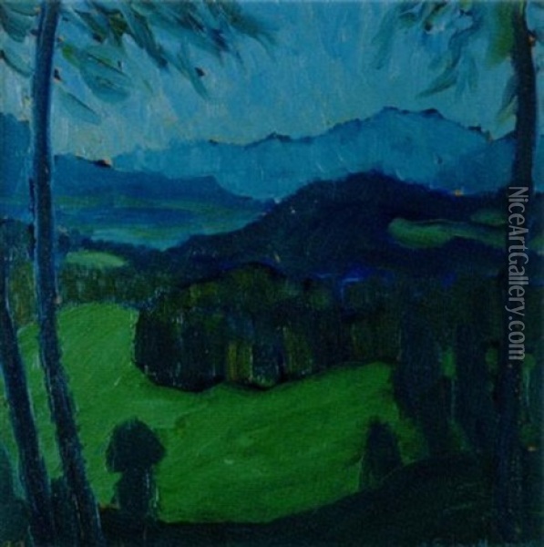 Blick Ins Tiroler Unterland Oil Painting - Karl Schattanek