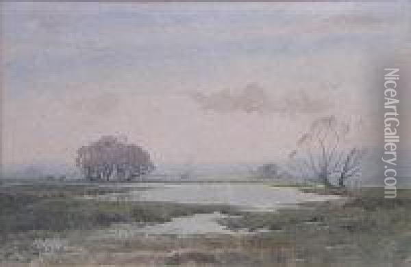 Marshlands Oil Painting - Edwin Harris