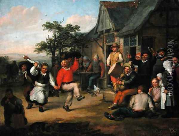 The Peasants Dance, 1678 Oil Painting - Matthias Scheits