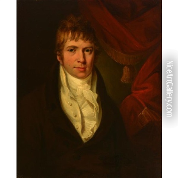 Portrait Of W. Dennison Oil Painting - Sir William Beechey