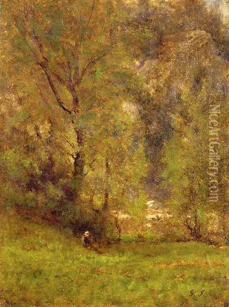 Near the Delaware Water Gap Oil Painting - George Inness