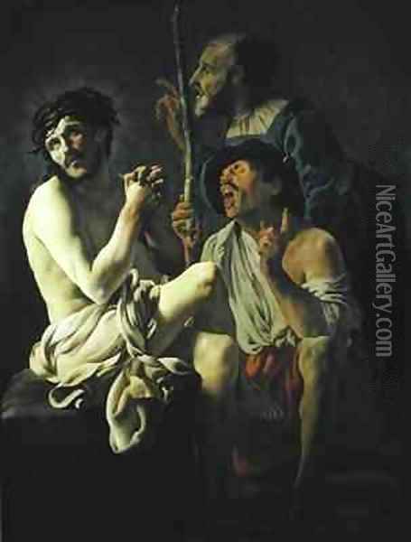 The Mocking of Christ Oil Painting - Hendrick Ter Brugghen