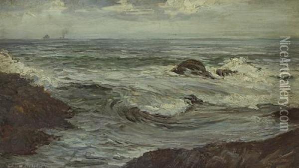 Stormy Seas Oil Painting - Colin Hunter