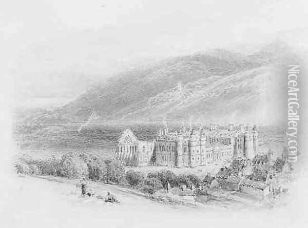 Holyrood Place Oil Painting - Myles Birket Foster