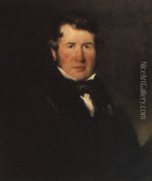 Portrait Of Charles Biggs Calmady Oil Painting - Frederick Richard Say